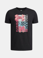 Under Armour UA B LOGO WM COLLAGE SS-BLK fiú póló