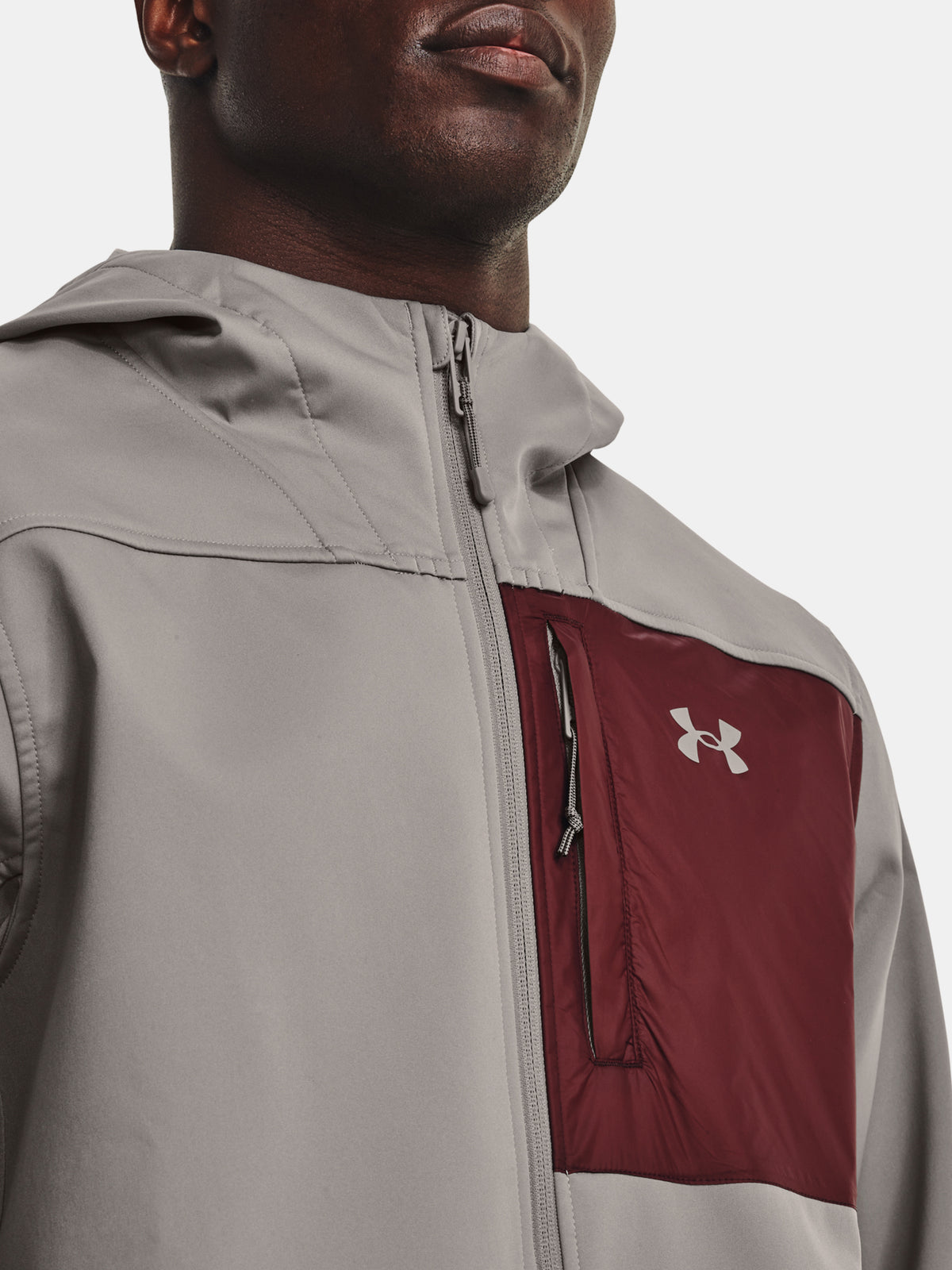 Under Armour UA CGI Shield 2.0 Hooded szürke férfi pulóver