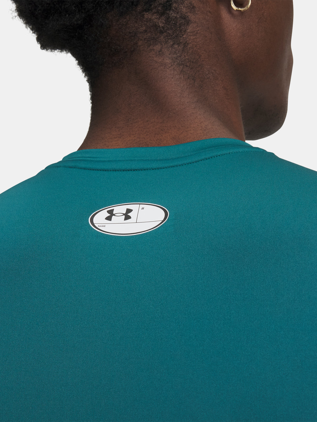 Under Armour UA HG Armour Comp SS-GRN zöld férfi póló