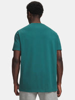 Under Armour UA HW ARMOUR LABEL SS zöld férfi póló