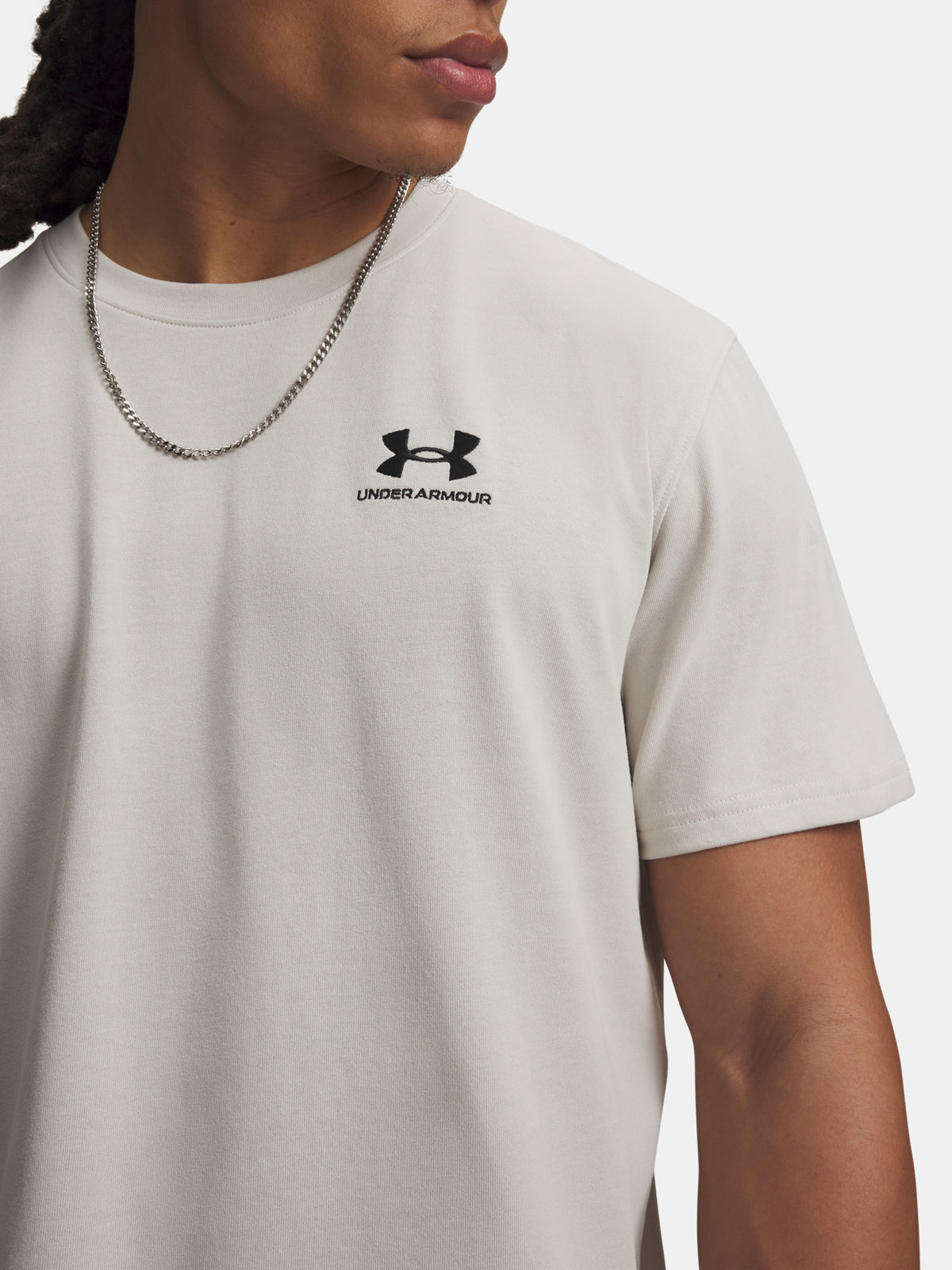 Under Armour UA LOGO EMB HEAVYWEIGHT SS fehér férfi póló