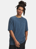 Under Armour UA M HW OS LOGO WASH SS-BLU kék férfi póló