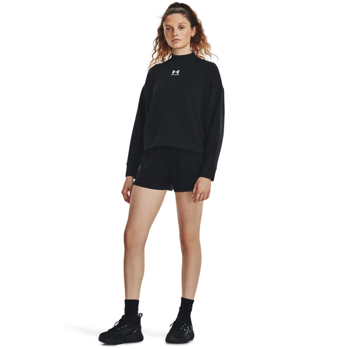 Under Armour UA Rival Terry Mock Crew Hosszú ujjú női Hosszú ujjú póló