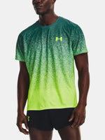 Under Armour UA RUSH CICADA SHORTSLEEVE férfi póló, zöld
