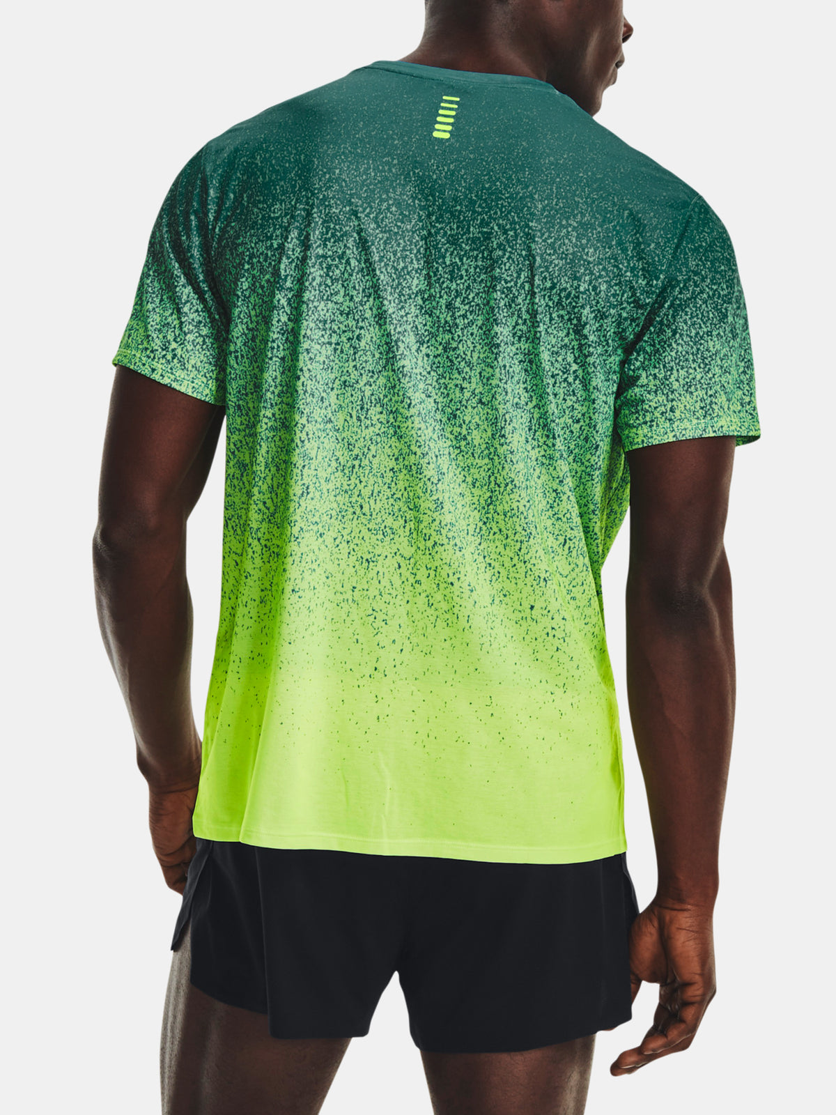 Under Armour UA RUSH CICADA SHORTSLEEVE férfi póló, zöld