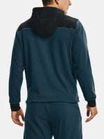 Under Armour UA RUSH FLEECE HOODIE kék férfi pulóver