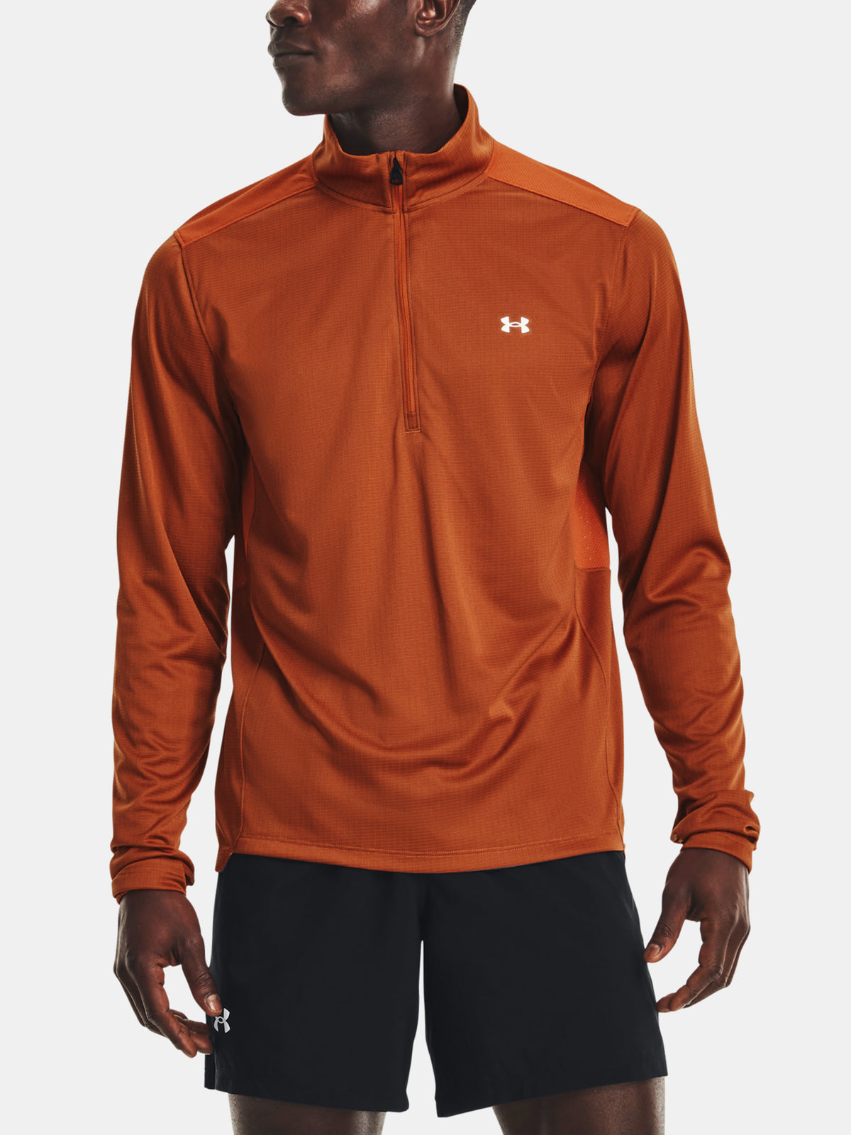 Under Armour UA Speed Stride 2.0 1/2 Zip narancssárga férfi póló
