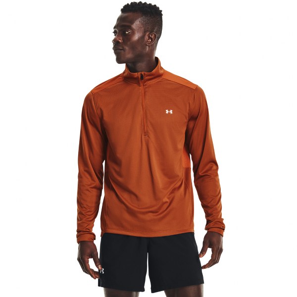 Under Armour UA Speed Stride 2.0 1/2 Zip narancssárga férfi póló