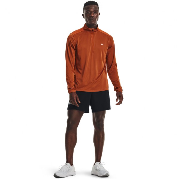 Under Armour UA Speed Stride 2.0 1/2 Zip narancssárga férfi póló