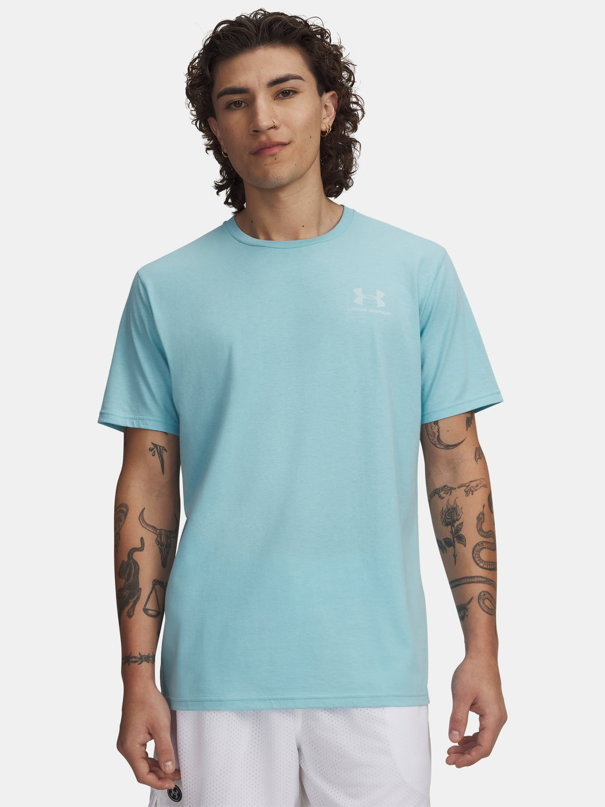 Under Armour UA SPORTSTYLE LC SS kék férfi póló
