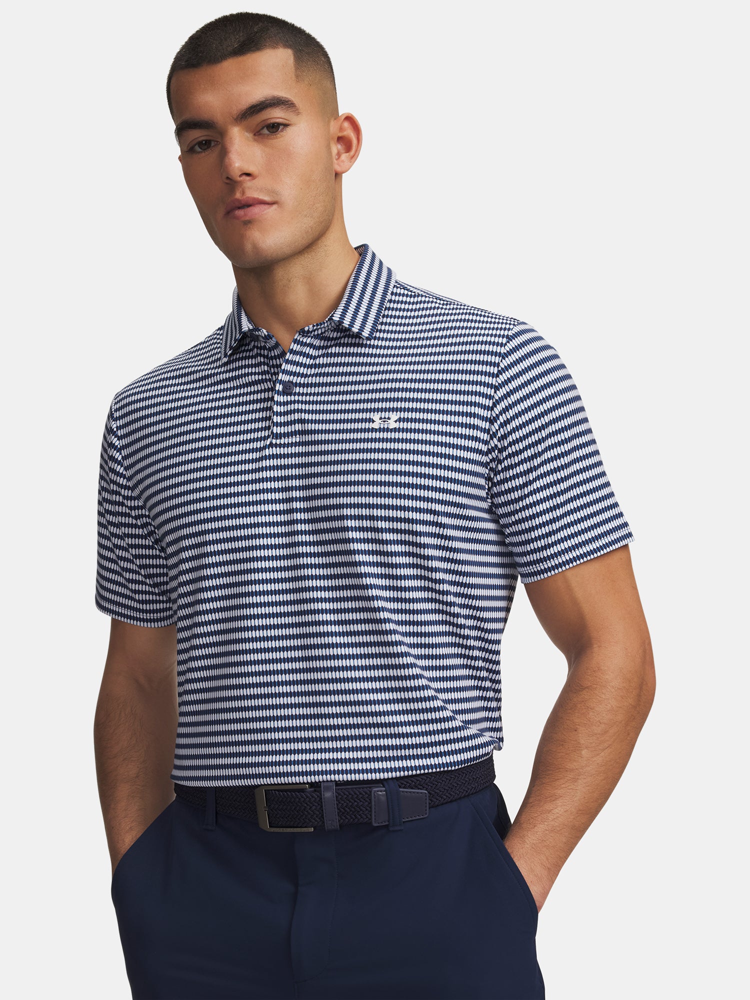 Under Armour UA T2G Printed kék férfi póló