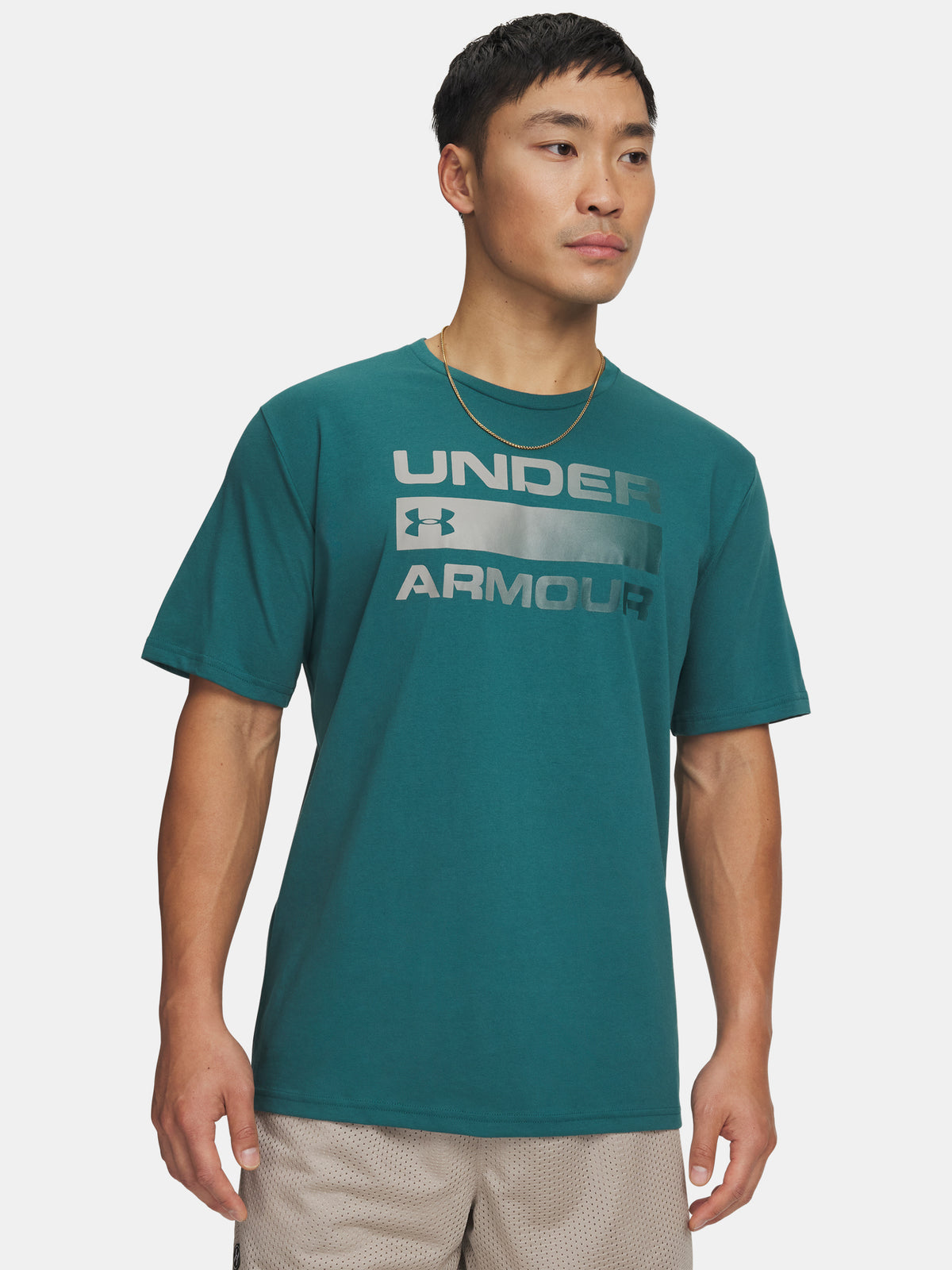Under Armour UA TEAM ISSUE WORDMARK SS-GRN férfi póló