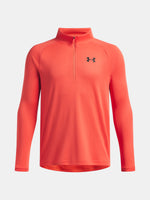 Under Armour UA Tech 2.0 1/2 Zip- piros zip fiú pulóver
