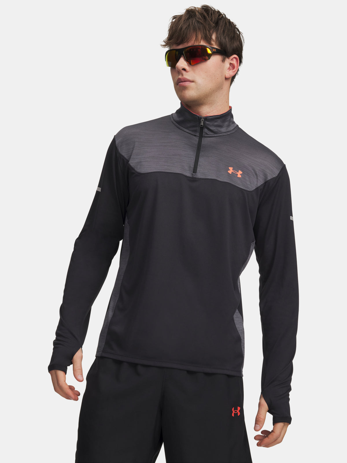 Under Armour UA Tech Utility 1/4 Zip-BLK férfi póló