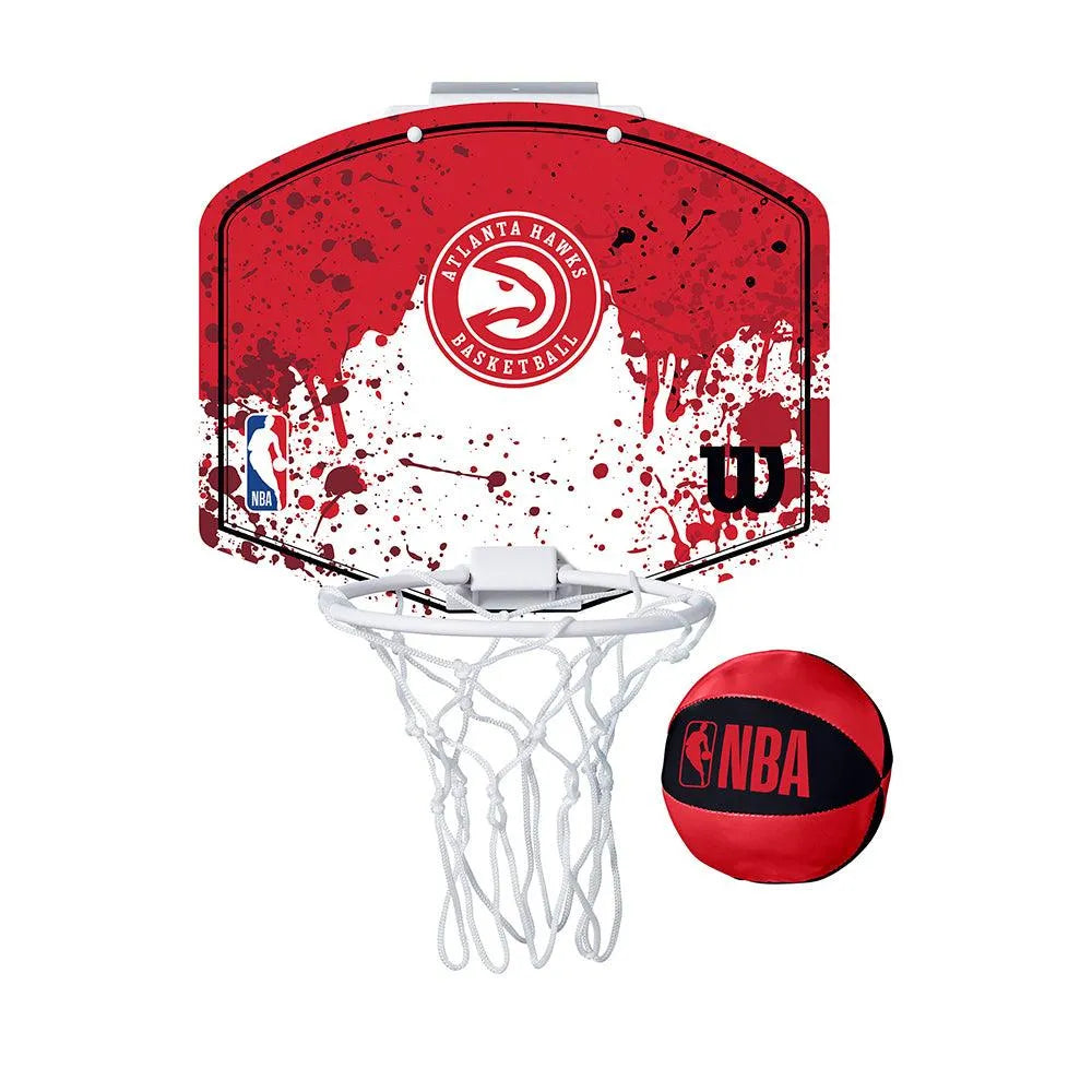 Wilson NBA Atlanta Hawks Team Mini Hoop mini kosárlabda palánk labdával