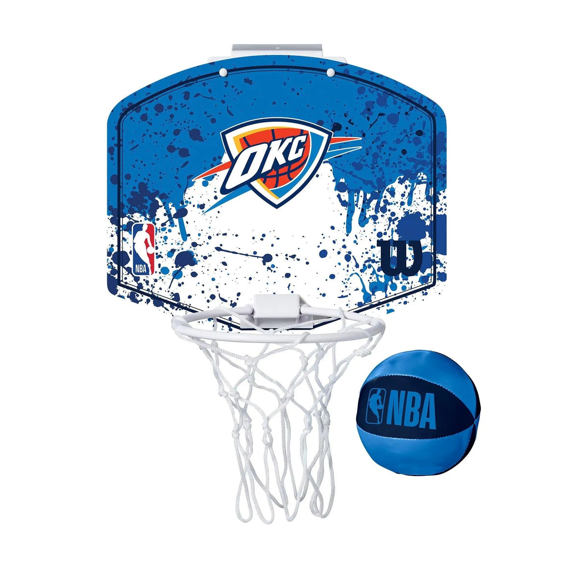 Wilson NBA Oklahoma City Thunder Team Mini Hoop mini kosárlabda palánk labdával