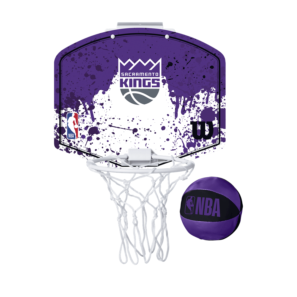 Wilson Sacramento Kings Team Mini Hoop minipalánk labdával - Sportmania.hu