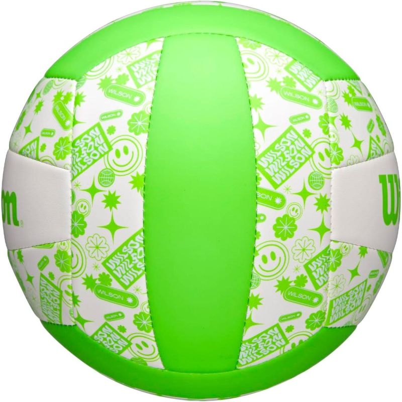 Wilson Stamp Vb Volleyball Green And White GSP-789622