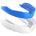 DBX Bushido Gel Mouthguard + Box - White and Blue | GelTech kék protectors and knee pads