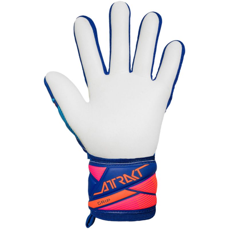 Reusch Attrakt Grip goalkeeper gloves blue 5670815 kék kapuskesztyű