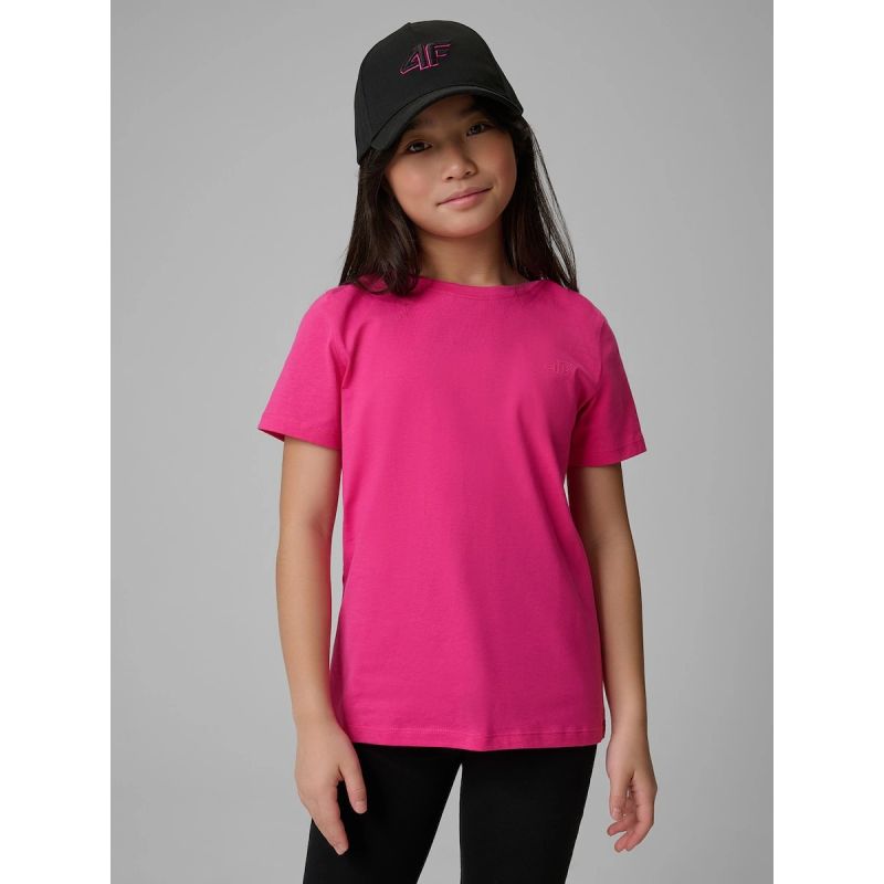 4F Regular plain girls' T-shirt shirts
