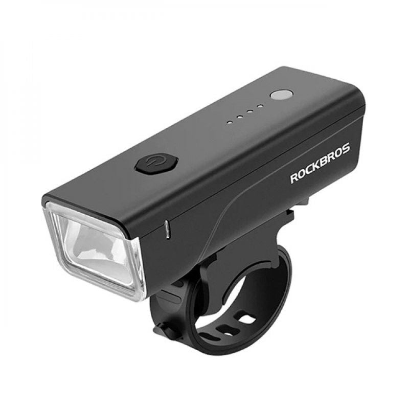 Rockbros 24510003001 Front Bike Light 260 lm + USB-C - USB-A Cable - fekete lights, tourist equipment