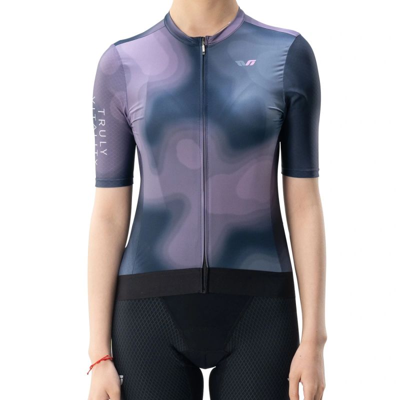 Rockbros 15110006005 TVI Women's Cycling Jersey - Navy Blue sötétkék póló 15110006003-211662