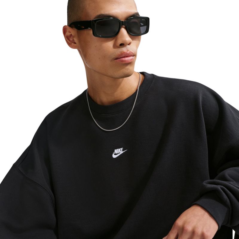 Nike Club FT OS Crew Men's Sweatshirt fekete pulóver IF0747010