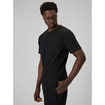 4F Men's regular plain T-shirt póló