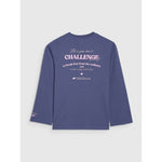 Oversized longsleeve with print for girls 4F 4FJRAW25TLONF589-33S hosszú ujjú póló