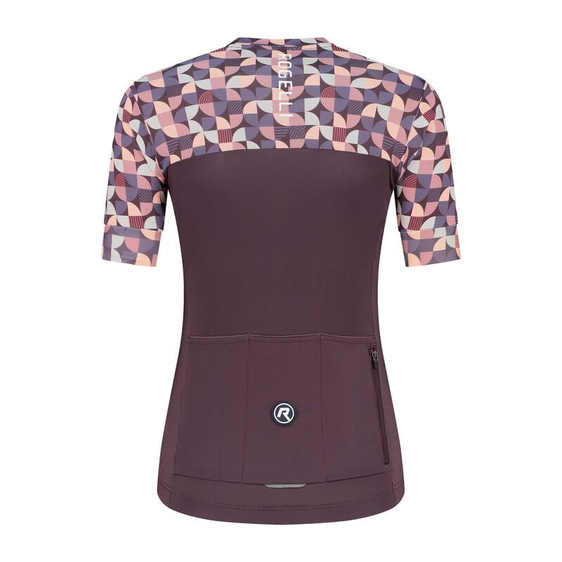 Rogelli ESSENTIAL GRAPHIC t-shirt burgundy- korall póló
