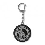 Sportrebel Custom Premium Mini Disc Keychain SILVER fekete kulcstartó