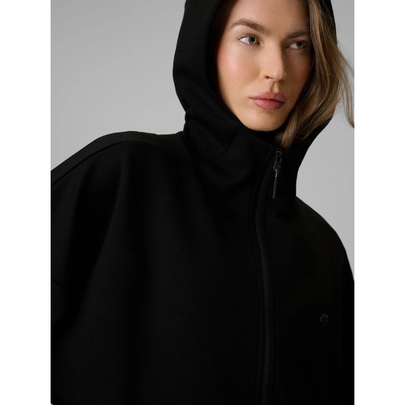 Women's regular hooded sweatshirt 4F