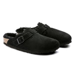 Birkenstock Boston Shearling Black Women's Wool Insulated Clogs in Suede Leather Narrow (0259883) Kiegészítő