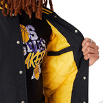 New Era NBA Los Angeles Lakers Script Bomber - fekete dzseki