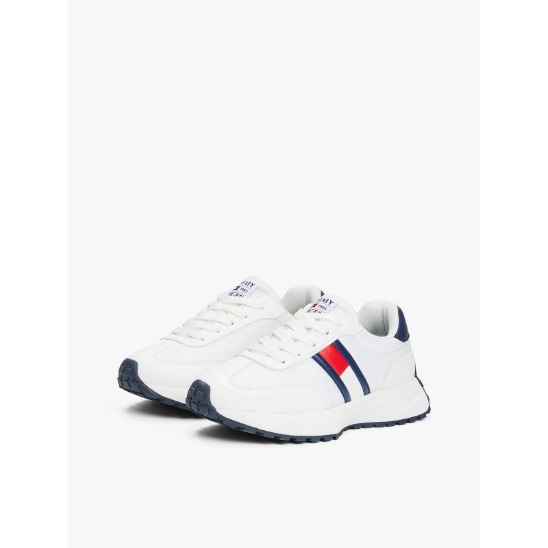 Tommy Hilfiger women's FLAG LOW CUT LACE-UP SNEAKERS T3X9-33877-1695X336-X336 WHITE/BLUE kék utcai cipő
