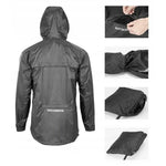 Rockbros breathable windproof rain - black fekete dzseki