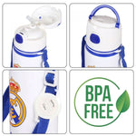 Real Madrid Aluminum Bottle with Mouthpiece and Strap 600 ml RM00005 wielokolorowy kulacs
