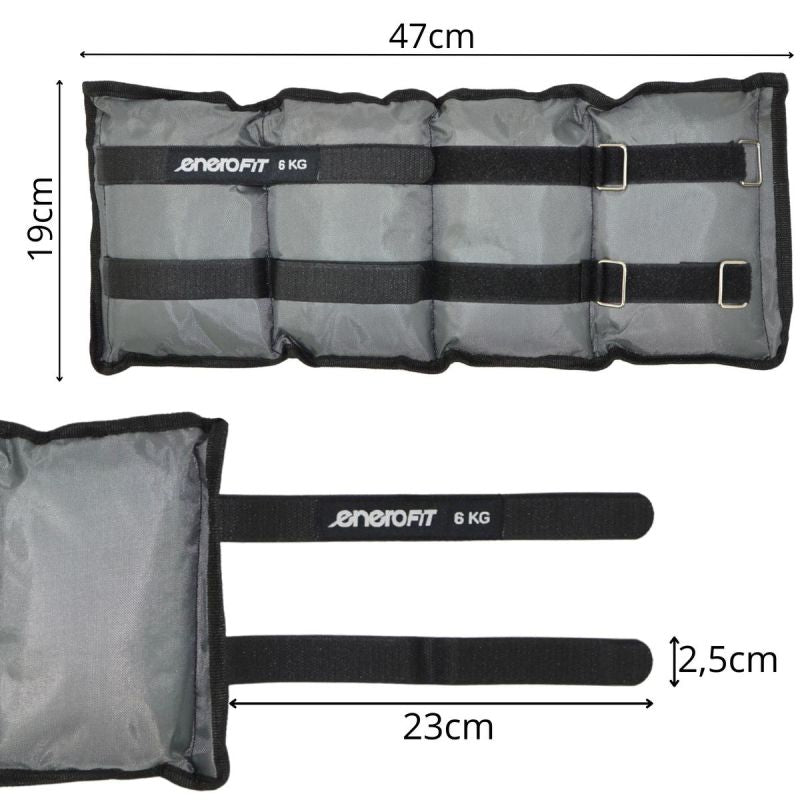 Enero FIT GREY JOINT WEIGHT 12KG (2x6KG) szürke weight, strength training equipment, training equipment