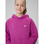 Girls' loose sweatshirt with hood 4F