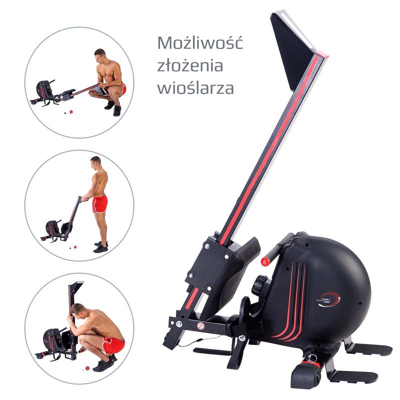 HMS magnetic rower fekete póló 17-22-302