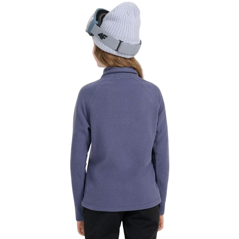 4f Fleece sweatshirt for girls F060 navy blue 4FJWAW25UFLEF060 31S General