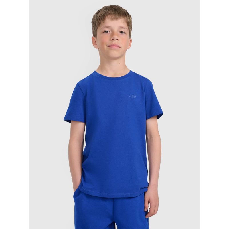 4f Boy's regular plain T-shirt 4FJRAW25TTSHM3260-36S Ruházat