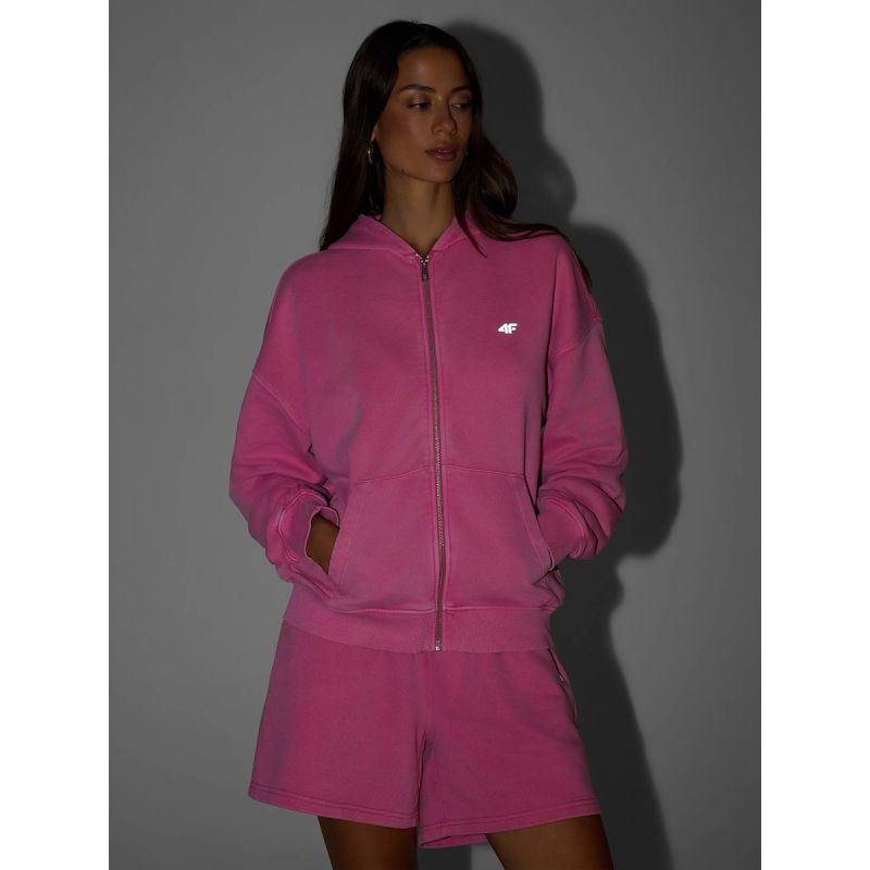 4F Women's oversize sweatshirt with hood pulóver