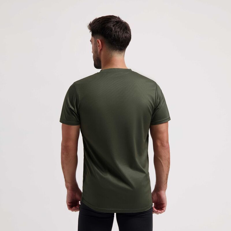 Rogelli PROMOTION T-shirt Army Green 2XL zöld póló