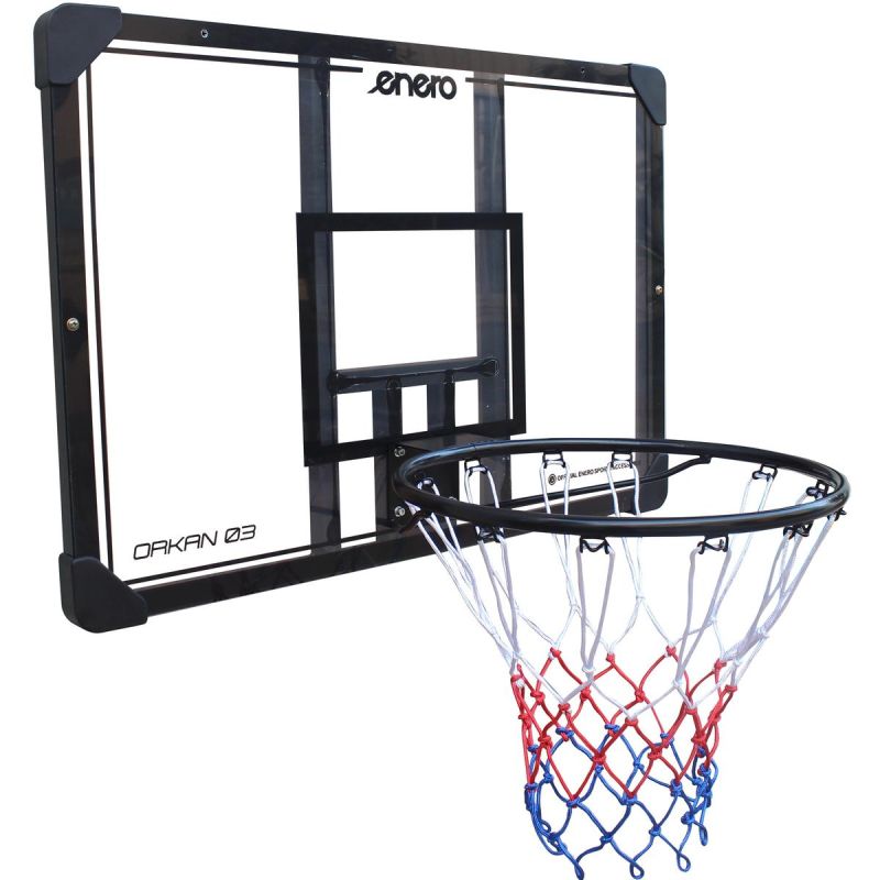 Enero BASKETBALL BACKBOARD WITH RIM 43CM ORKAN fekete boards