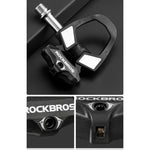 Rockbros RD9 SPD Carbon Fiber and Titanium Alloy Pedal Cleats - Black