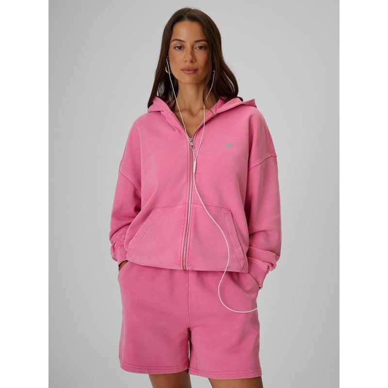 4F Women's oversize sweatshirt with hood pulóver