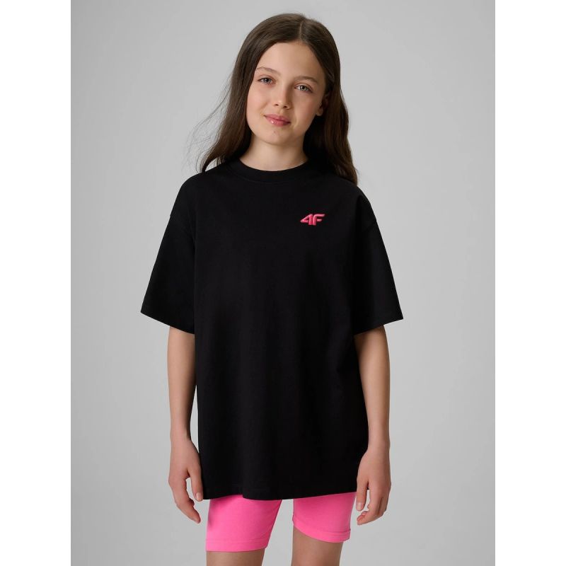 4F Girls' loose plain T-shirt 158/164 ruházat 4FJRSS26TTSHF3984-20S