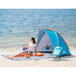NILS CAMP NC8030 XXL blue beach tent kék hátizsák